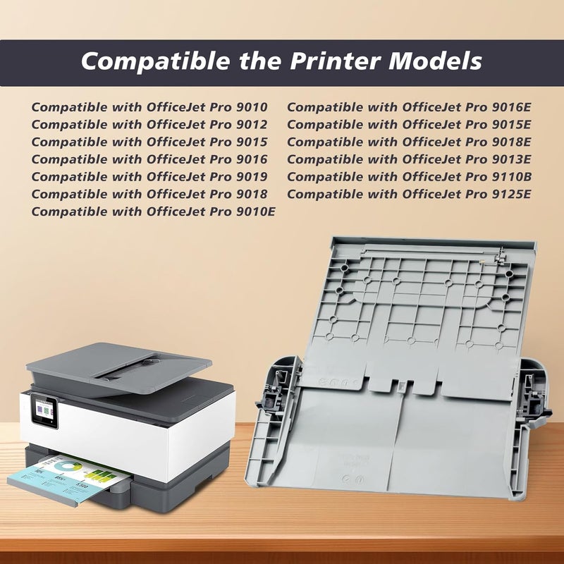 Mhrxusd Paper Output Tray Replacement for HP for OfficeJet Pro 9010 9012 9015 9016 9018 9019 9010E 9013E 9015E 9016E 9018E 9125E 9110B 9130B Printers Parts - Image 4